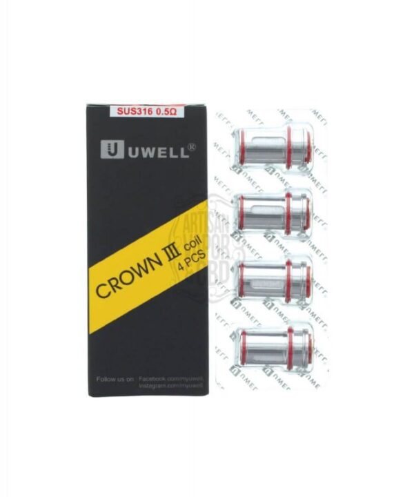 UWELL Crown 3 Tank Coils 0.25 ohms (4 Pack)