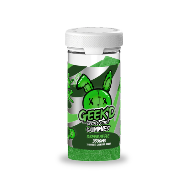 Geek’d Gummies (D8+THC-P) 2500mg